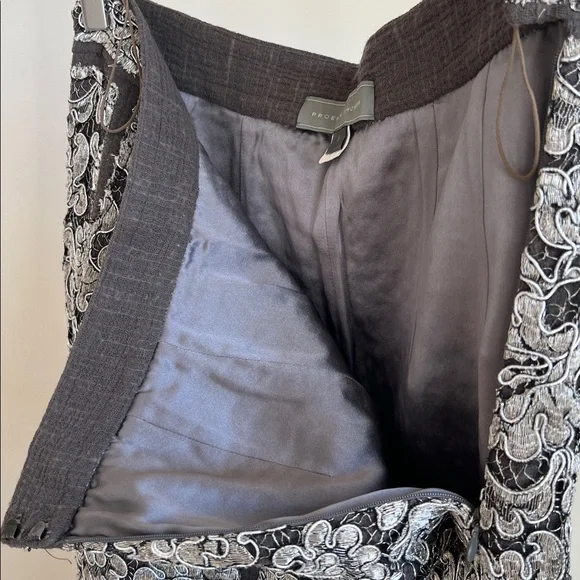 Proenza Schouler Metalic Lace Midi Skirt - Picture 10 of 12